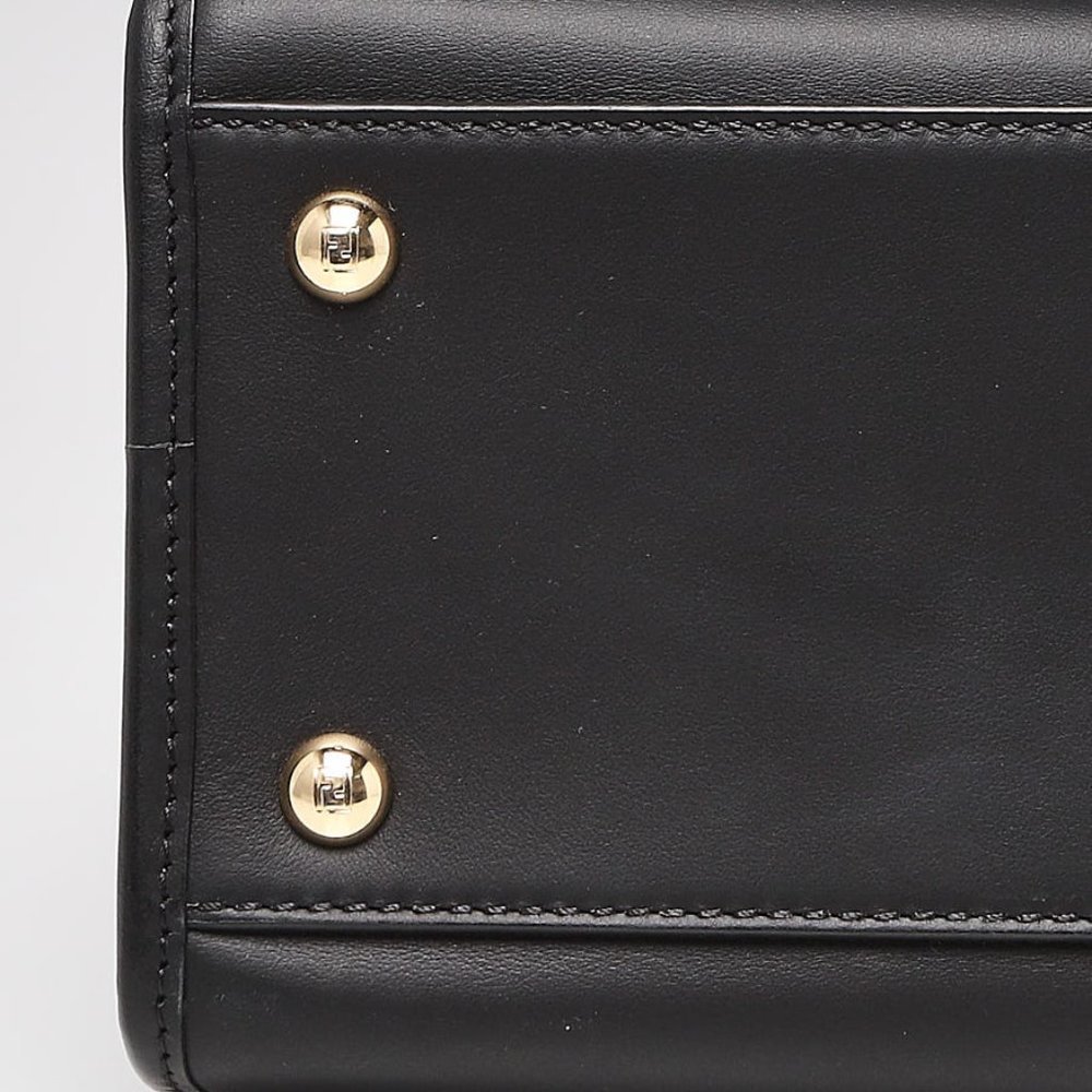 FENDI Tricolor Nappa Leather Runaway Logo Shoulder Bag - Picture 9 of 11